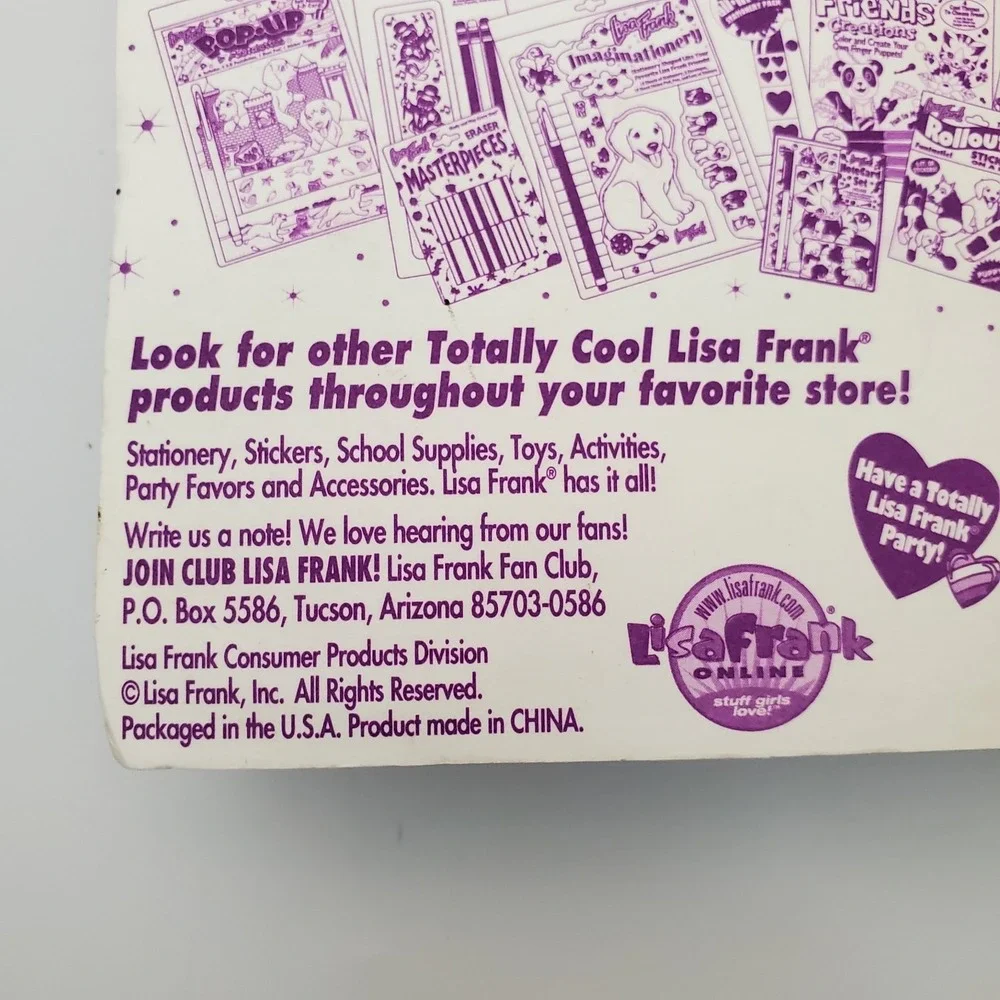 Vintage Lisa Frank Glitter Alien Key Rings New Old Stock Unopened Party Favors